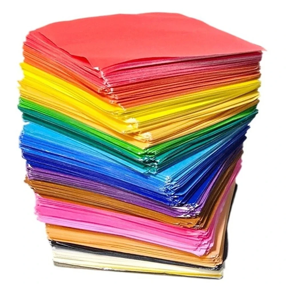 Origami Paper Squares Stack Rainbow‎ Colors Crafting Scrapbooking Art Projects